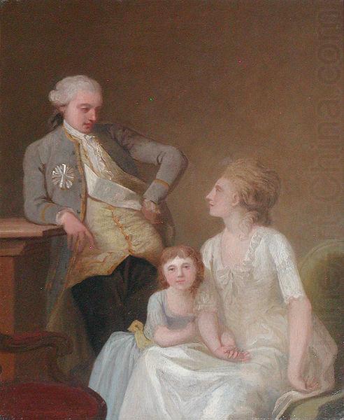 Jens Juel Johan Theodor Holmskjold and family china oil painting image